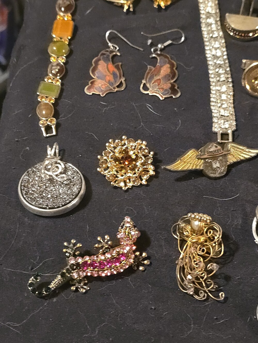 ESTATE Jewelry VINTAGE some Signed LC, 925, SWANK, BOMB PARTY, SARAH COV, Oberon - Picture 2 of 12